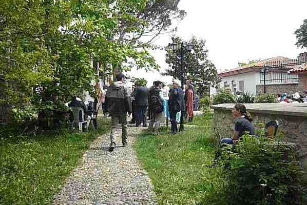 Özbekler tekkesinde ebru kongresi rüzgarı